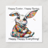 春イースターハンドアウト – 戻る参照! スクエア名刺 (正面)