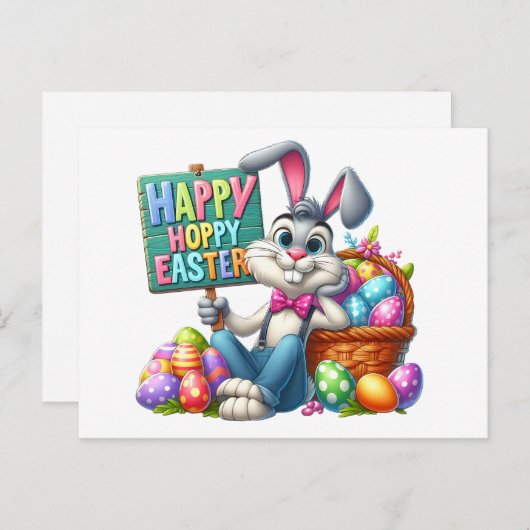 春イースターハンドアウト – 戻る参照! ポストカード (正面/裏面)