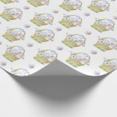 春イースターバスケットパステルギフトラッピング紙 ラッピングペーパー (角)