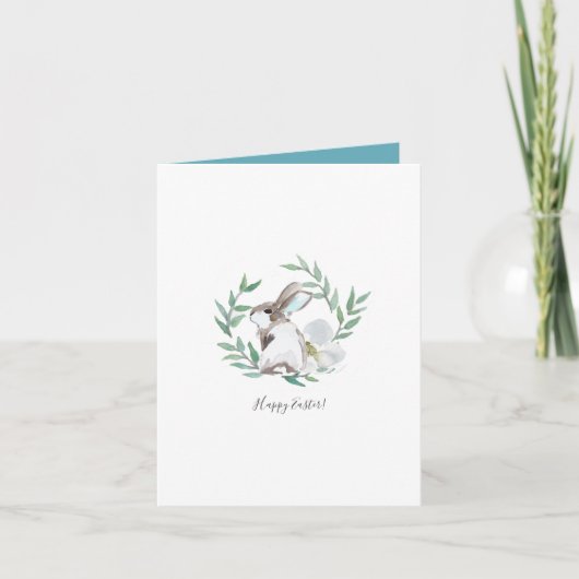 春イースターバニー誕生日カード シーズンカード (正面)