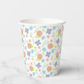 春イースターパステルカラフルかわいいキュートピープス 紙コップ (裏面)