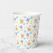 春イースターパステルカラフルかわいいキュートピープス 紙コップ (正面)