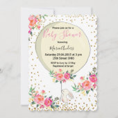 春イースターベビーシャワーの招待 招待状 (正面)