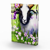 春イースターヤギフローラ水色 フォトブロック (右)