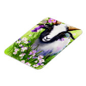 春イースターヤギフローラ水色 マグネット (左側)