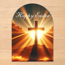 春イースター アクリル招待状