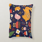 春イースター:花、バンニーコレクション アクセントクッション (裏面(縦))