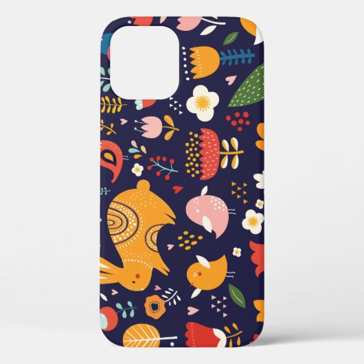 春イースター:花、バンニーコレクション Case-Mate iPhoneケース (裏面)