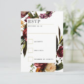 春ウェディングカラフルRSVPカードの豊富さ 出欠カード (スタンド正面)