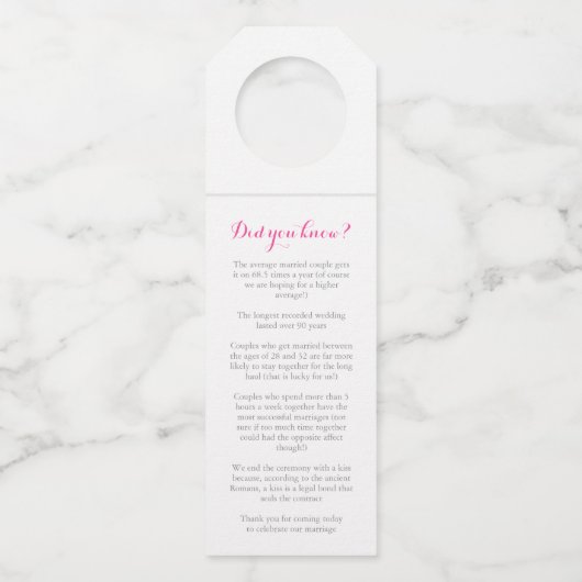 春ウェディングhellebores水色 ボトルネックタグ (裏面)