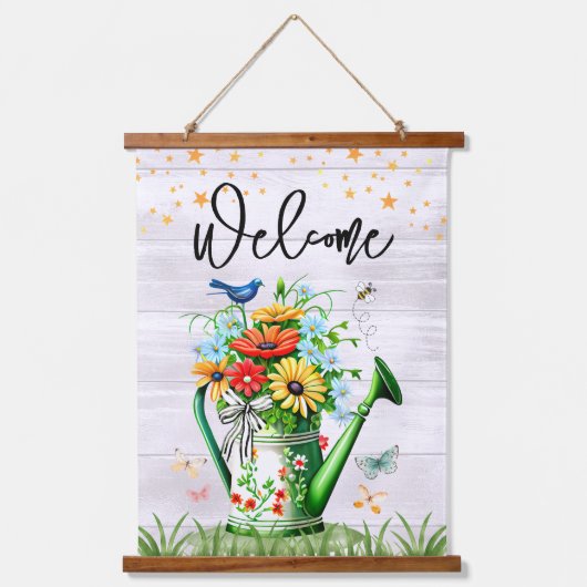 春ウェルカムフローラ園 吊り下げ型タペストリー (正面)