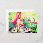 春ウォークアートワーク 箔シーズンポストカード (正面/裏面)