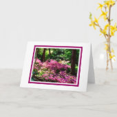 春ウォークグリーティ空白のングカード カード (黄色い花)