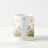 春ウォーターカラーカリフォルニアウイル – Kid Mug コーヒーマグカップ (中央)