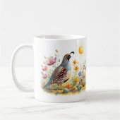 春ウォーターカラーカリフォルニアウイル – Kid Mug コーヒーマグカップ (左)