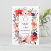 春ウォーターカラーガーデン結婚フローラ 招待状 (スタンド正面)
