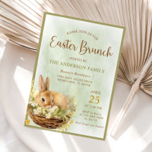 春ウォーターカラーバニーイースターブランチ