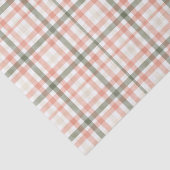 春ウォーターカラーパステルピーチグリーンプレイド 薄葉紙 (詳細)