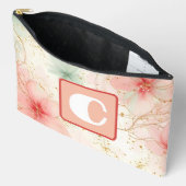 春ウォーターカラーフローラガーデンモノグラム アクセサリーポーチ (見開き)