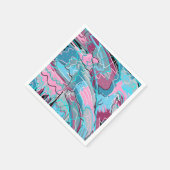 春ウォーター抽象芸術プリント スタンダードカクテルナプキン (角)