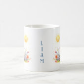 春ウォーター色カタツムリ – Kid Mug コーヒーマグカップ (中央)