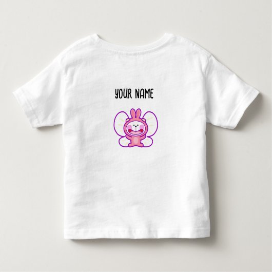 春ウサギ トドラーTシャツ (裏面)