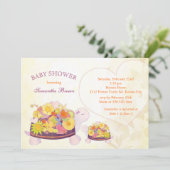 春ウミガメ赤ちゃんシャワー 招待状 (スタンド正面)