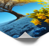 春エクニオンサニースプリットツリーアート ポスター (角)