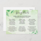 春エッセンシャル油ブレンドフラワーポストカード ポストカード (正面/裏面)