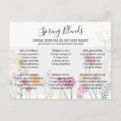 春エッセンシャル油ブレンドポストカード ポストカード (正面)