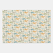 春エレガンスシャンパーニュ&グリーンバニーセット3 ラッピングペーパーシート (正面2)