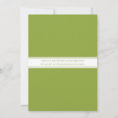 春エレガントチューリップブライダルシャワー招待 (裏面)