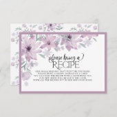 春エレガントフローラお願いレシピ エンクロージャーカード (正面/裏面)