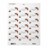 春エレガントフローラウェディングRSVP住所 シール (フルシート)