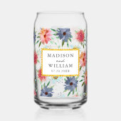 春エレガントボホシックグリーナリーワイルドフラワー ガラス缶 (正面)