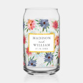 春エレガントボホシックグリーナリーワイルドフラワー ガラス缶 (裏面)