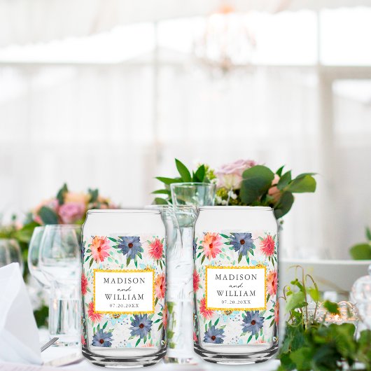 春エレガントボホシックグリーナリーワイルドフラワー ガラス缶