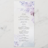 春エレガント紫ほこりっぽい青いメイブの花 プログラム (裏面)