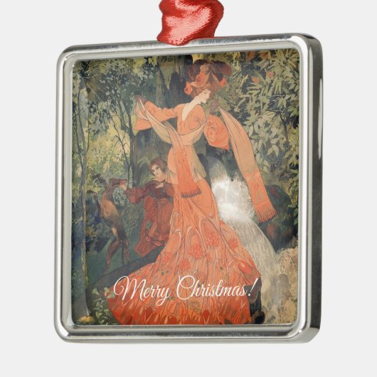 春エレガント近く メタルオーナメント (左)