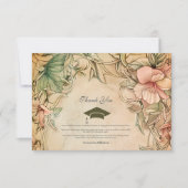 春エレガント野草卒業党 サンキューカード (正面)