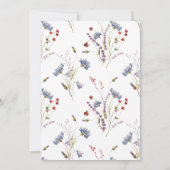 春エレガント野草卒業党 招待状 (裏面)