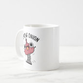 春オニオンおもしろいベジプン コーヒーマグカップ (正面左)
