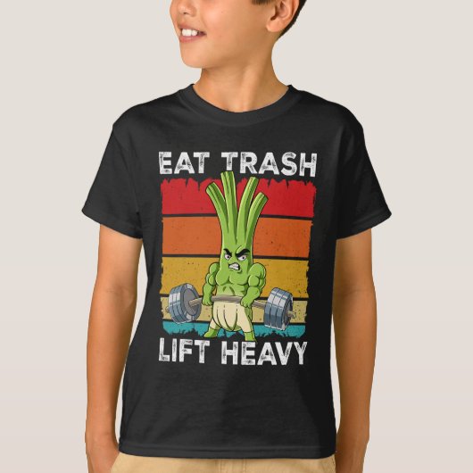 春オニオンジムウエイトトレーニング食べゴミリフトHe Tシャツ (正面)