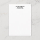 春オレンジレッドフローライヤリングディスプレイ 名刺 (裏面)