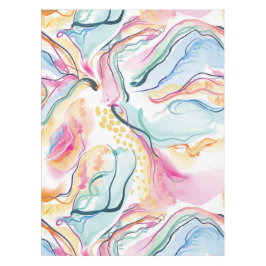 春オーガニックの波状のテクスチャ テーブルクロス