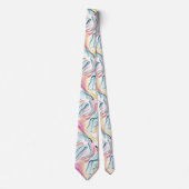 春オーガニックの波状のテクスチャ ネクタイ (正面)