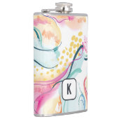 春オーガニックの波状のテクスチャ フラスク (右)