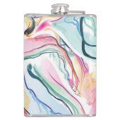 春オーガニックの波状のテクスチャ フラスク (裏面)