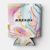 春オーガニックの波状のテクスチャ 缶クーラー (正面)