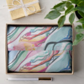 春オーガニックの波状のテクスチャ 薄葉紙 (ギフト)